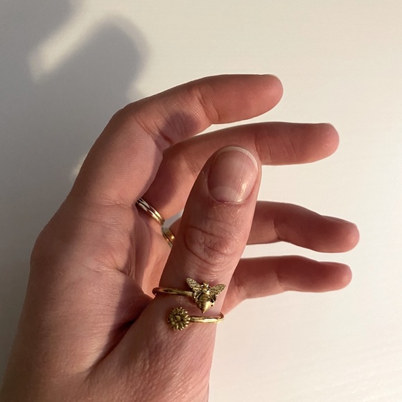 Alex and Ani Jewelry - Gold Alex and Ani Bee/Daisy Ring